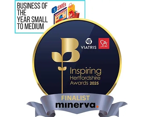 minerva it support hertfordshire chamber finalist award 2025
